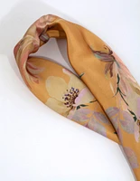 Yellow Floral Bandana Hair Scarf