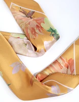 Yellow Floral Bandana Hair Scarf