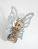 Glitter Acrylic Butterfly Claw