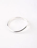 Sterling Silver Midi V Ring