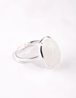 Sterling Silver Semi Precious Ring