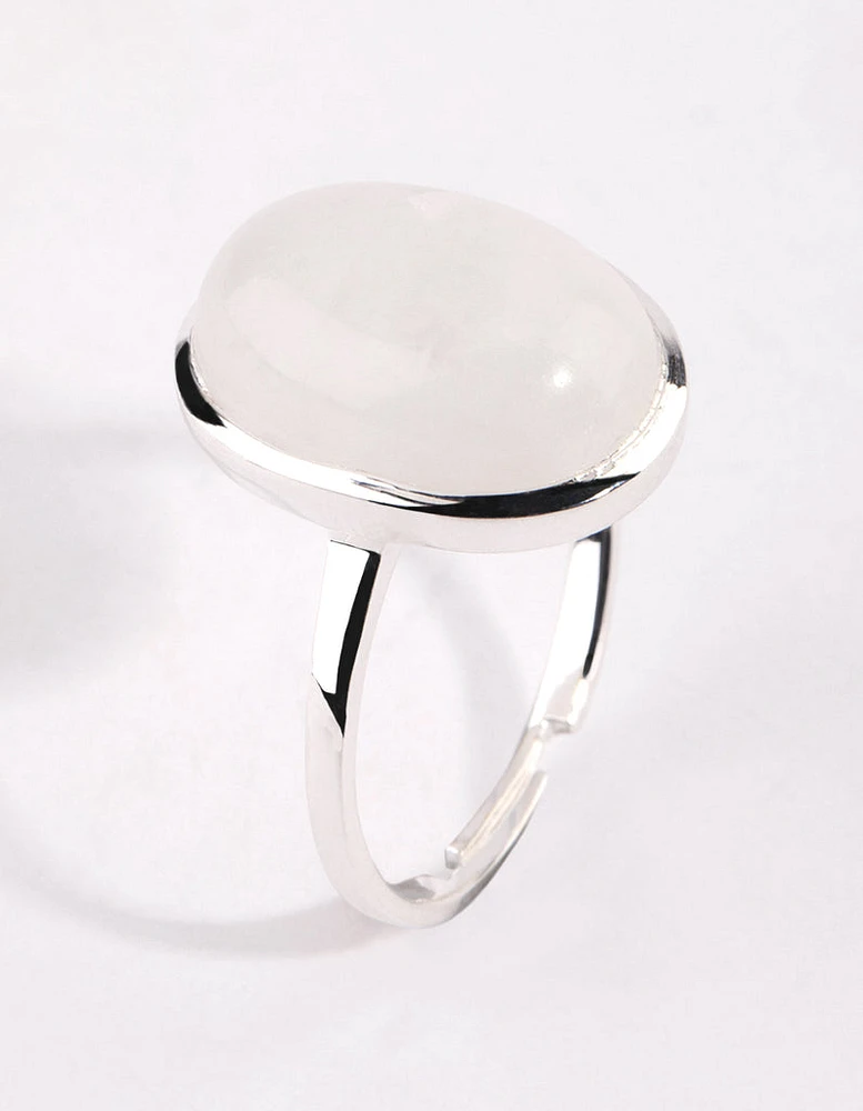 Sterling Silver Semi Precious Ring