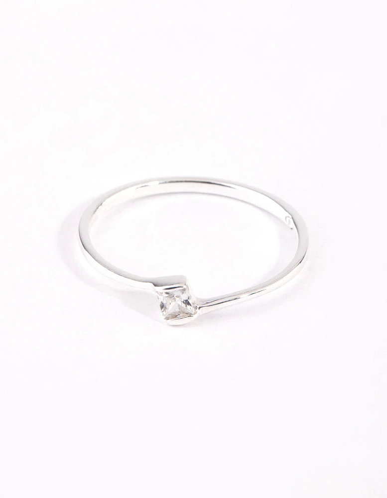 Sterling Silver Cubic Zirconia Ring