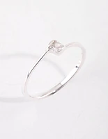 Sterling Silver Cubic Zirconia Ring