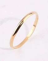 Gold Plated Sterling Silver Plain Ring