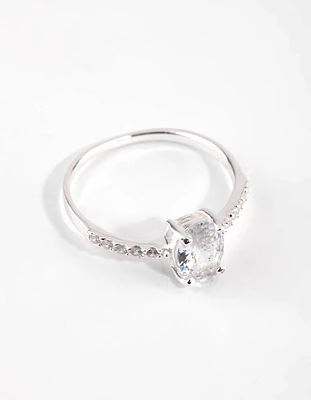 Sterling Silver Cubic Zirconia Ring