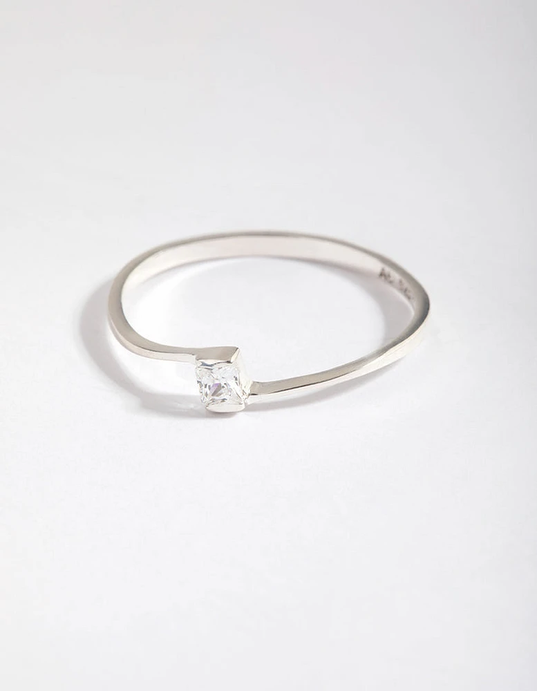 Sterling Silver Cubic Zirconia Ring