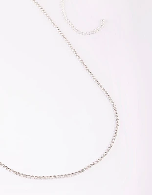 Rhodium Diamante Waist Chain