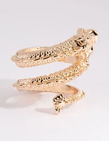 Gold Statement Dragon Ring