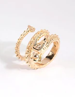 Gold Statement Dragon Ring