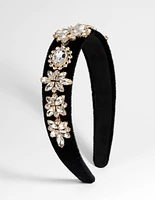 Black Diamante Headband