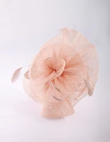 Pink Ruffle Saucer Headband