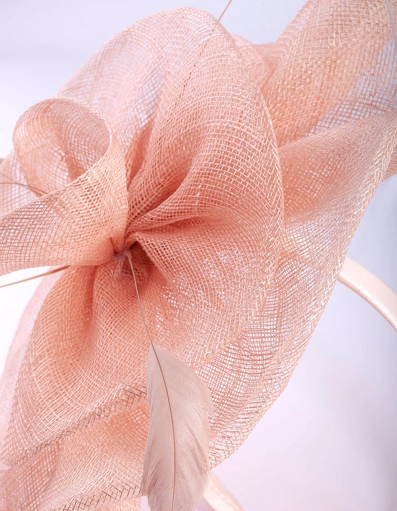 Pink Ruffle Saucer Headband