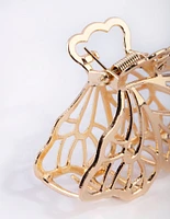 Gold Metal Butterfly Claw Clip