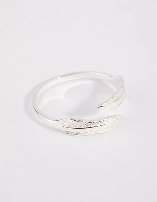 Sterling Silver Feather Wrap Ring