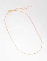 Gold Plated Medium Figaro Necklace