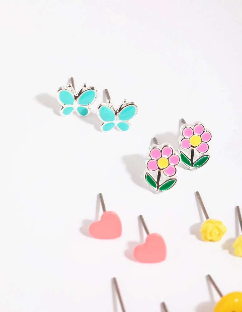 Kids Smile Garden Stud Earring 6-Pack