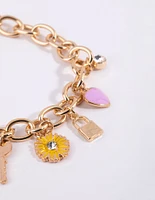 Kids Key To Love Charm Bracelet