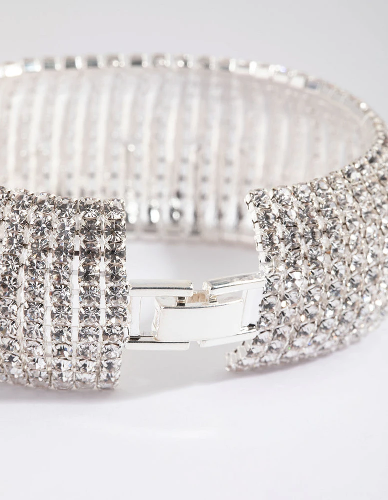 Silver Statement Cup Chain Bracelet