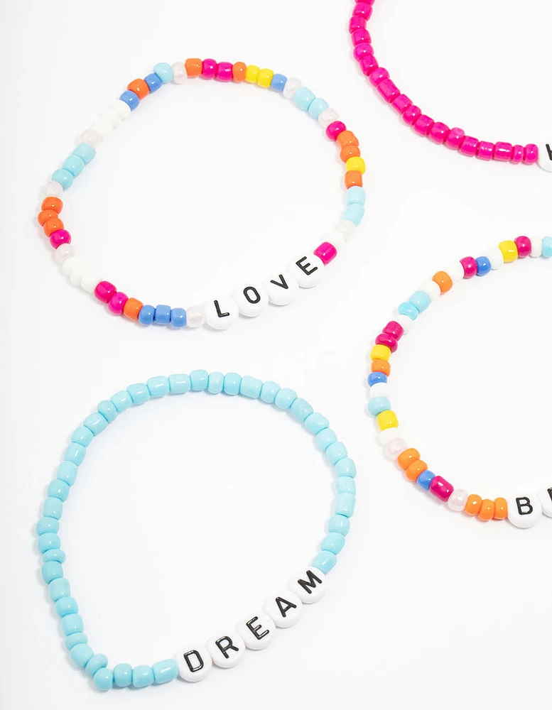 Kids Happy Bracelet 5-Pack