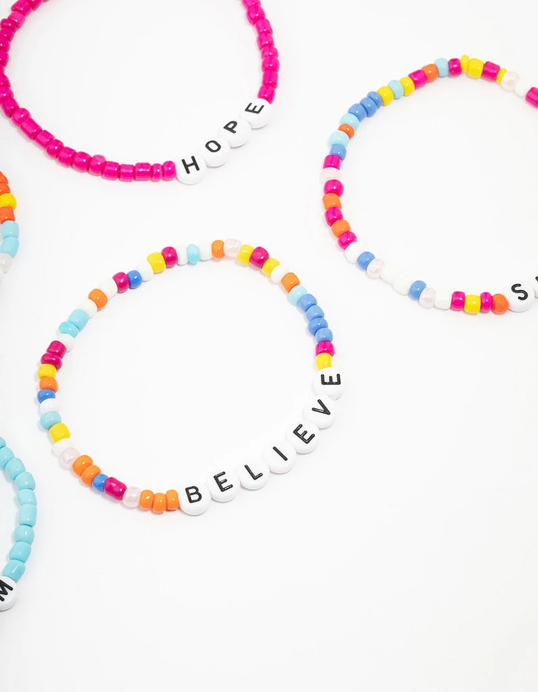 Kids Happy Bracelet 5-Pack