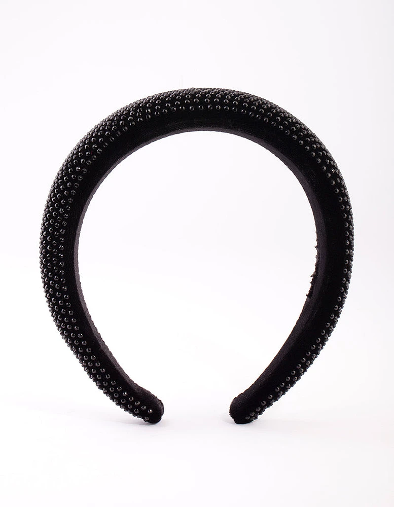 Black Diamante Headband