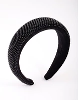 Black Diamante Headband