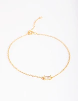 Gold Plated Baguette Bracelet