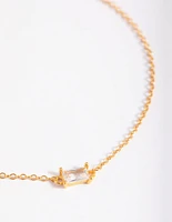 Gold Plated Baguette Bracelet