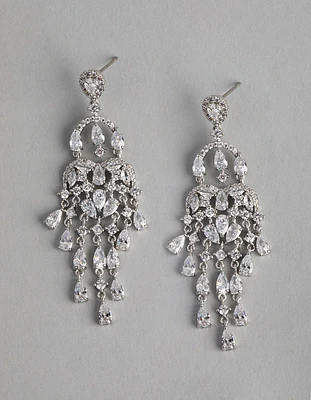 Silver Chandelier Drop Earrings