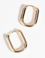 Gold Huggie Hoop Earrings