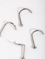 Titanium Nose Stud 4-Pack