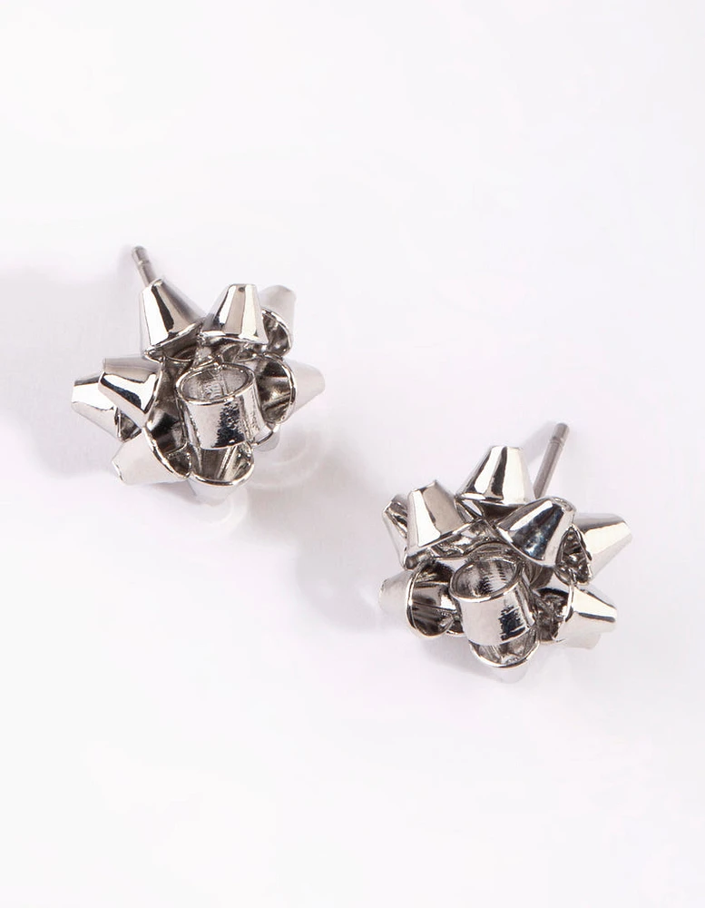 Festive Present Bow Stud Earring Pack