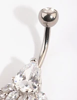 Titanium Diamante Belly Bar