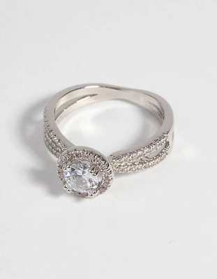 Silver Cubic Zirconia Ring