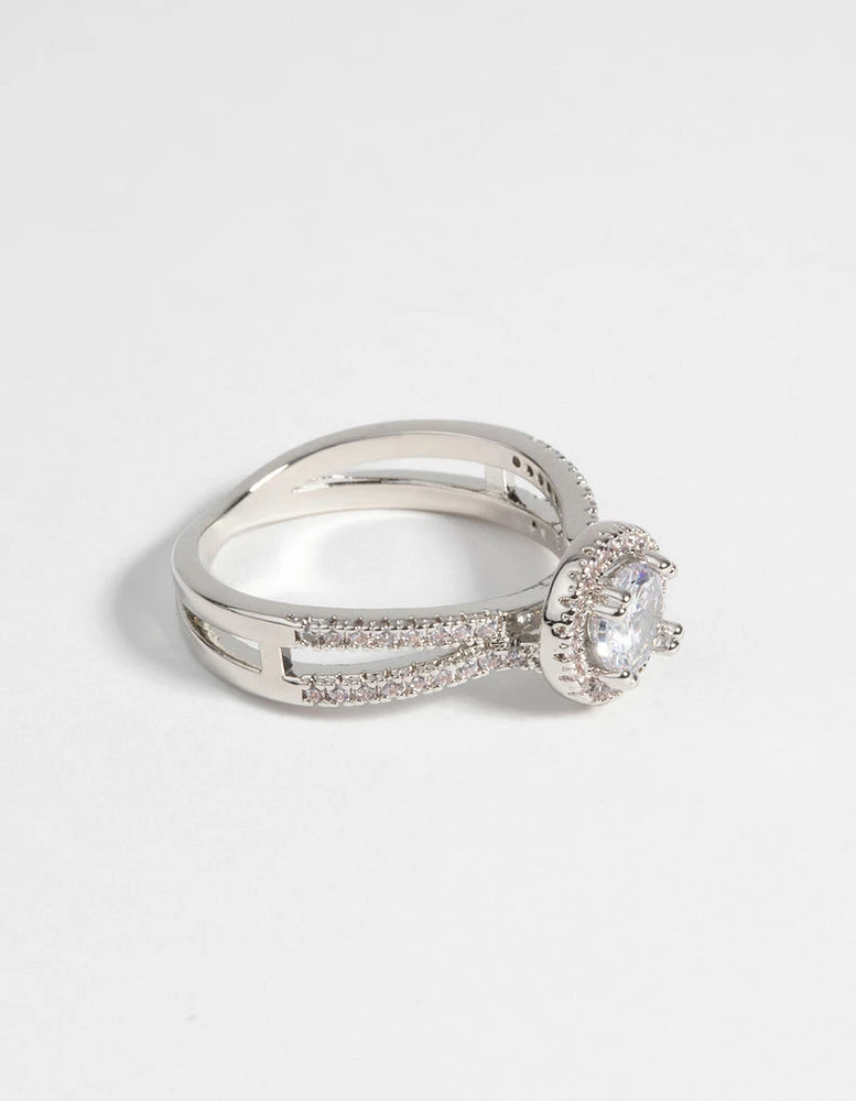 Silver Cubic Zirconia Ring