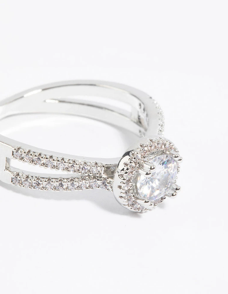 Silver Cubic Zirconia Ring