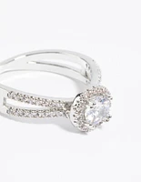 Silver Cubic Zirconia Ring