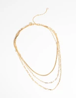 Gold Plated Chain Necklace Pack