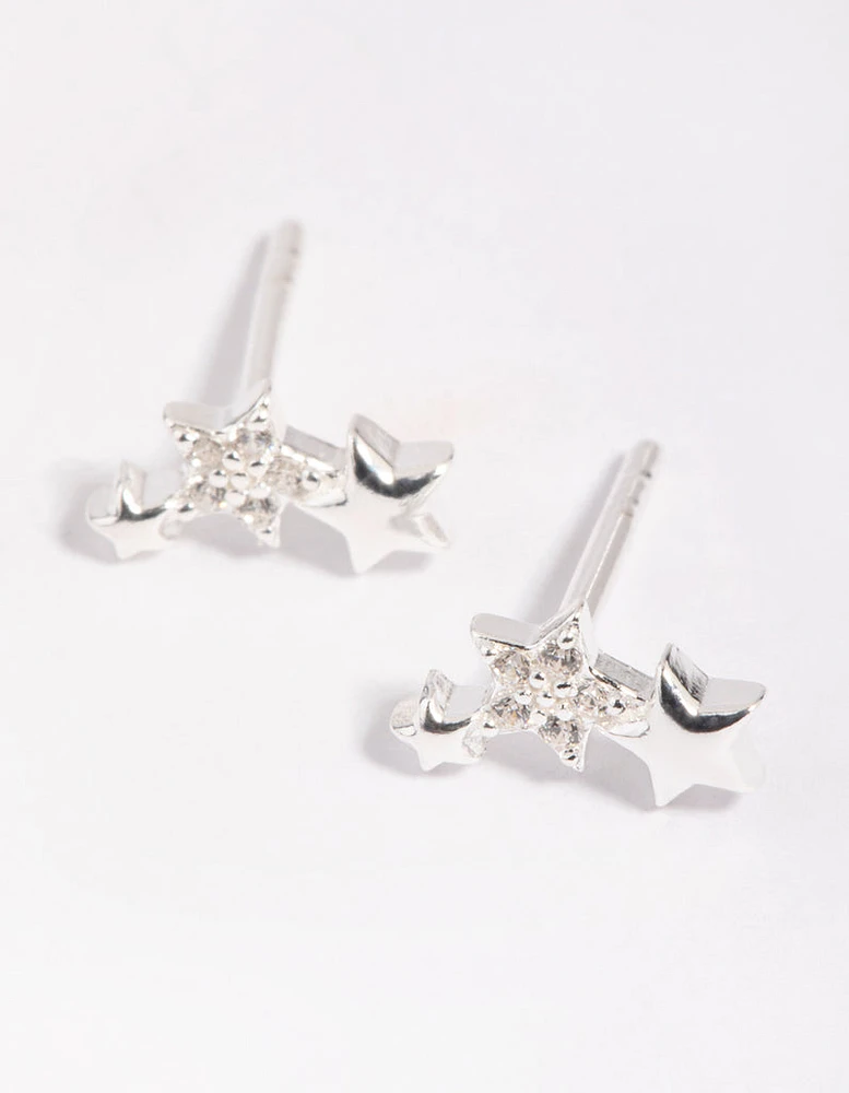 Sterling SIlver Star Stud Earrings