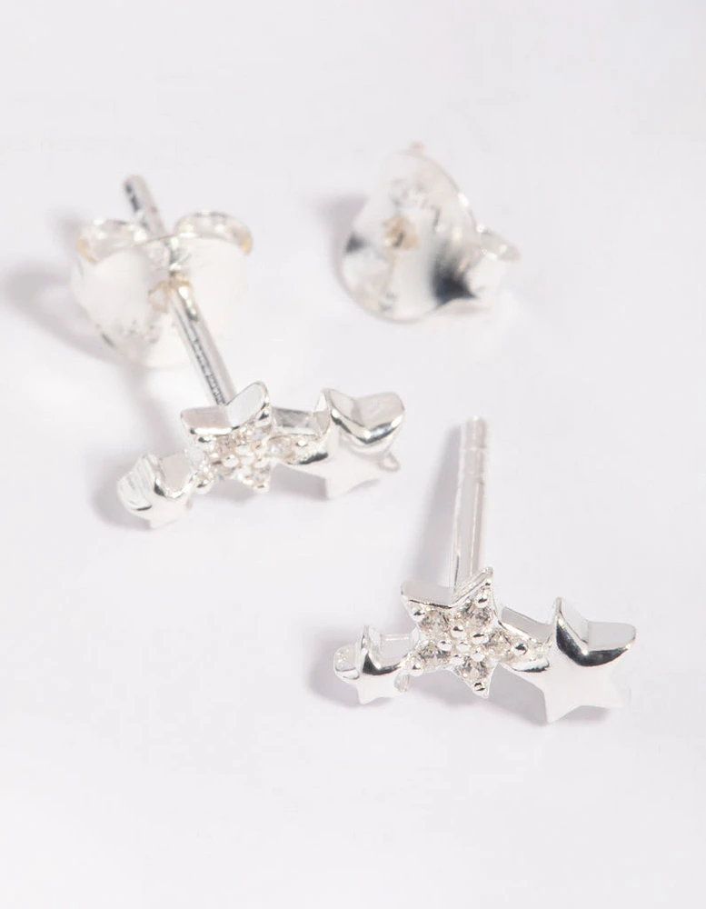 Sterling SIlver Star Stud Earrings