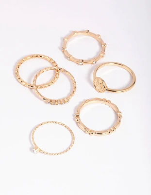 Gold Mini Coin Ring Pack