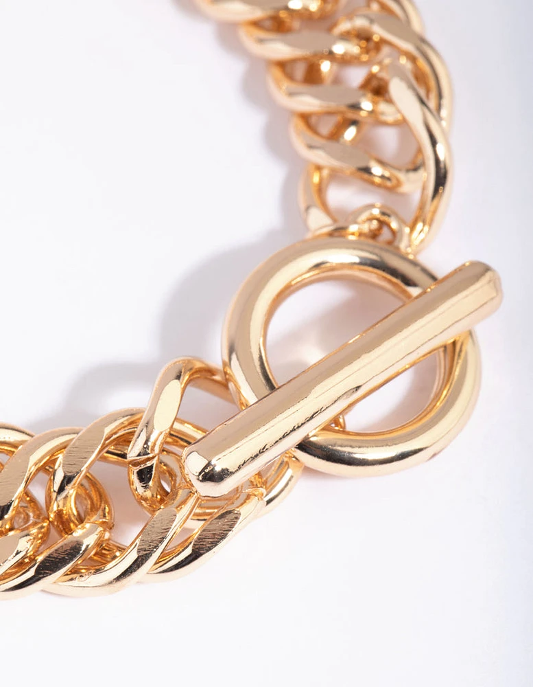 Gold Chain Link Bracelet