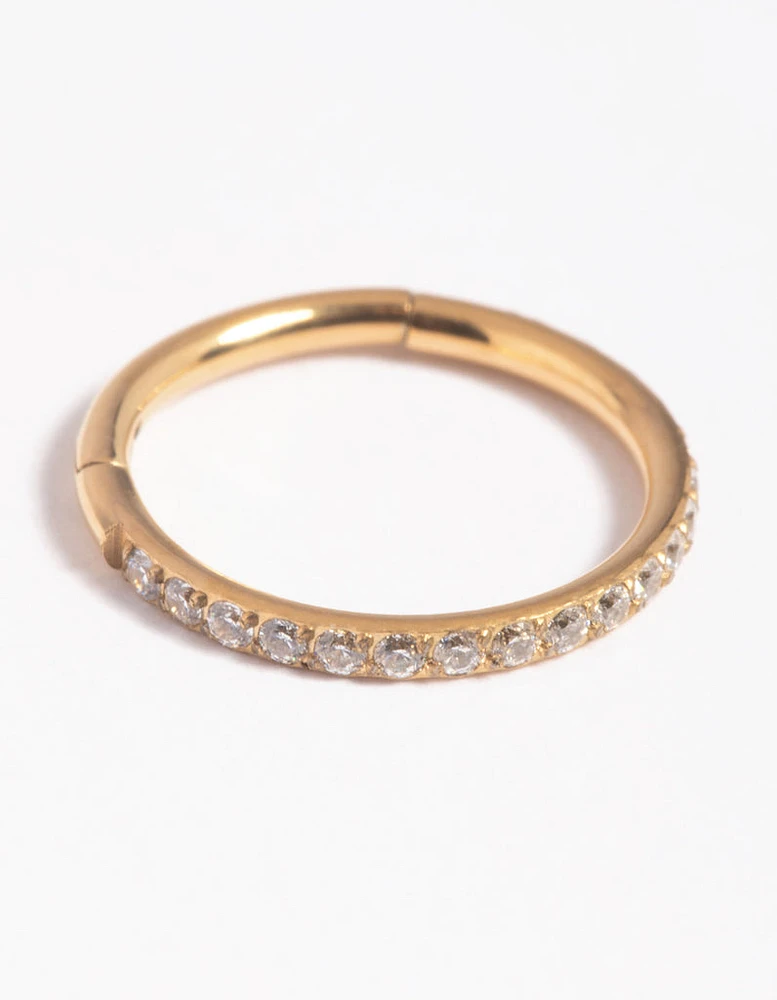 Gold Plated Titanium Crystal Clicker