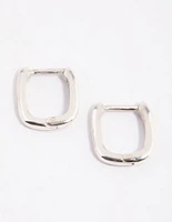 Sterling Silver Huggie Hoop Earrings