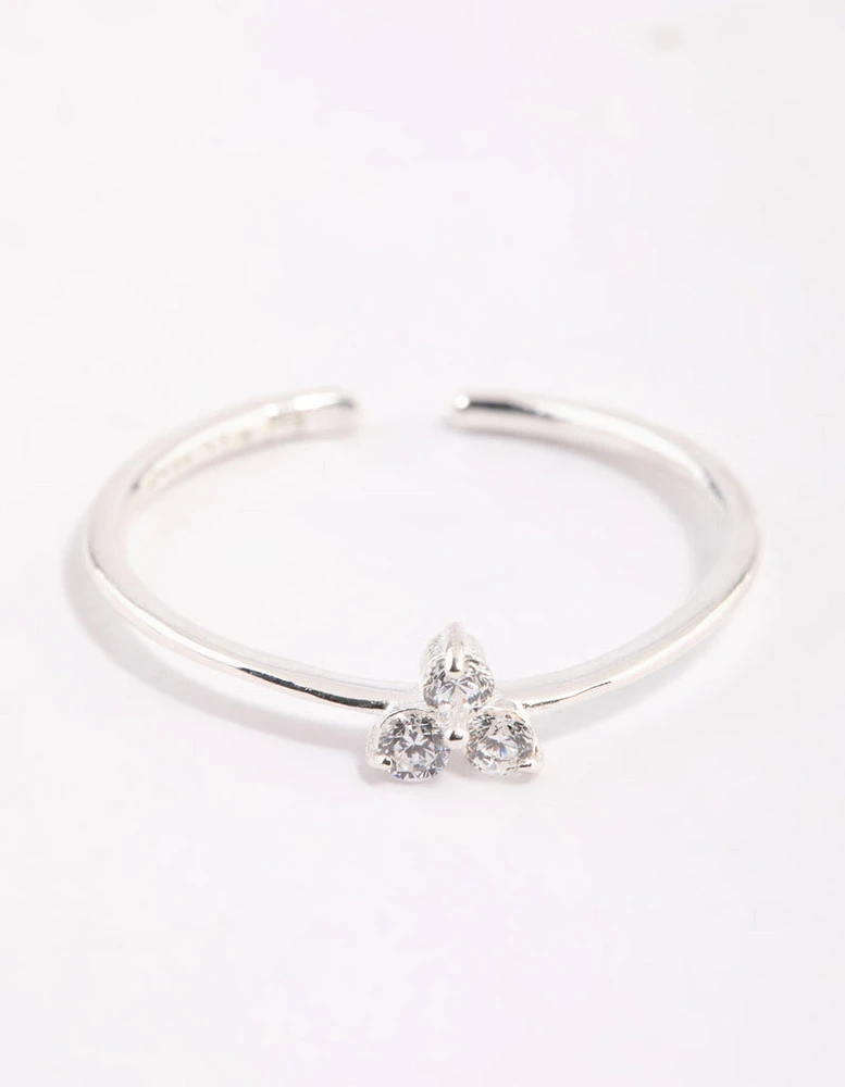 Sterling Silver Cubic Zirconia Ring