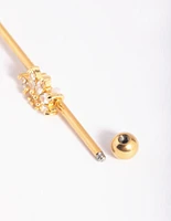 Gold Plated Cubic Zirconia Industrial Bar