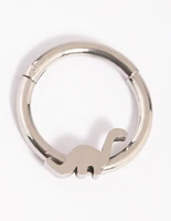 Surgical Steel Dinosaur Clicker Ring