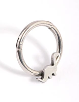 Surgical Steel Dinosaur Clicker Ring