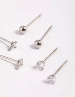 Surgical Steel Cross Stud Earrings